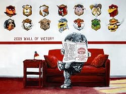 Alabama Painting - Big Als Wall of Victory