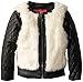 Catherine Malandrino Girls Moto Jacket With Faux Fur