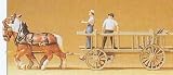 Preiser 30436 Horse Drawn Rack Wagon