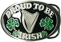 PROUD TO BE IRISH BELT BUCKLE + display stand