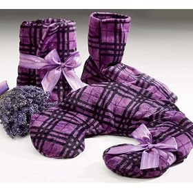 Sonoma Lavender Spa Bootie - Plum Plaid