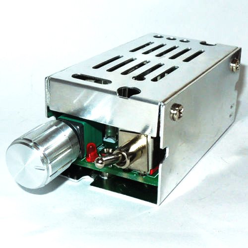 RioRand RRCCM2NJSPC PWM DC Motor Reversing Switch / Pulse Motor Speed Control Switch - Blue+Sliver (12~40V)