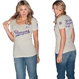 G-Iii New York Rangers Women's Vintage Thermal 'Touch' By Alyssa Milano T-Shirt Small