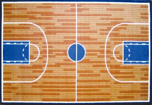 LA Rug Basketball Court 39-by-58-Inch Nylon Rug