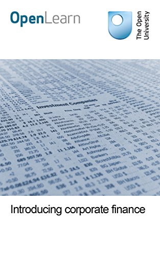 Introducing corporate finance