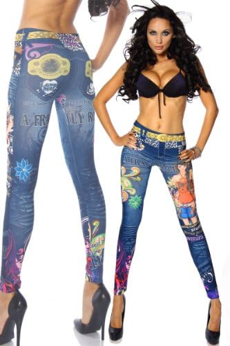 Skin Tight Tattoo Print Leggings... S