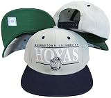 Georgetown Bulldogs Grey/Navy Two Tone Snapback Adjustable Plastic Snap Back Hat / Cap
