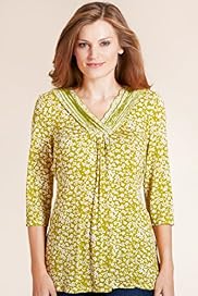 Per Una Crossover V Neck Rear Tie Ditsy Floral Tunic