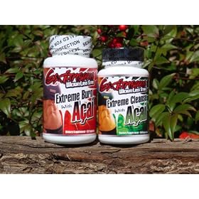 Extreme Burn W/ Acai & Extreme Cleanse w/ Acai(2 Kits) 4 Bottles of supplements/ Free Shipping