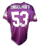 Mick Tingelhoff Minnesota Vikings Purple Throwback Jersey Autographed - Autographed NFL Jerseys