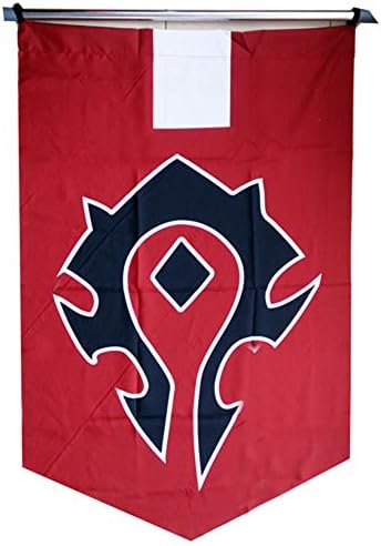 Yoyoluckman World of Warcraft The Horde Cosplay Wall Flag(Red)