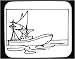 Mouse Pad with black and white, Pennsylvania, scene, Philadelphia, sea, ship, boat, cruise