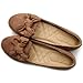 Ollio Women's Ballet shoe Faux Suede Ribbon Multi Color Flat