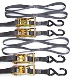 Motorcycle Ratchet Strap Kit 4 Pack