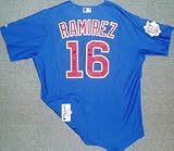 Aramis Ramirez Autographed Chicago Cubs Blue Majestic Athletic Jersey with Game Used 2004 Inscript