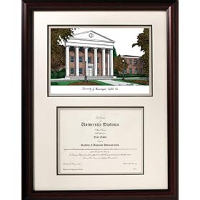 Mississippi Rebels Framed Scholar Diploma Frame with Lithograph
