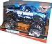 Blue Thunder - 1:24 Scale (Large Truck) Hot Wheels Monster Jam with Monster Tires, Working Suspension and 4 Wheels Steering
