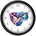 Two Ballerinas - Ballet Dancers Montage Wall Clock by WatchBuddy Timepieces (Black Frame)