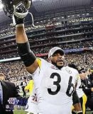 Pittsburgh Steelers Jerome Bettis with Raised Helmet Super Bowl XL