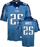 Lendale White Youth Jersey: Reebok Light Blue Replica #25 Tennessee Titans Jersey