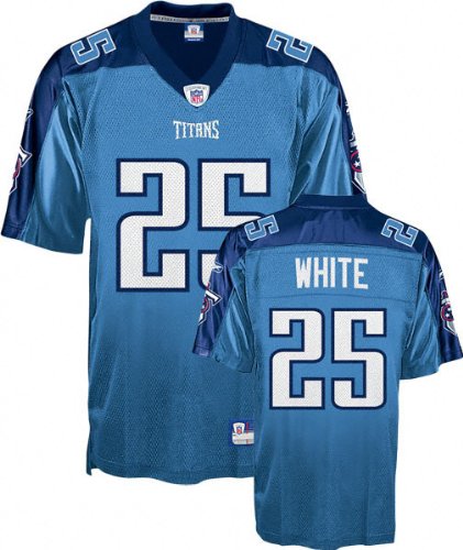 Lendale White Youth Jersey: Reebok Light Blue Replica #25 Tennessee Titans Jersey