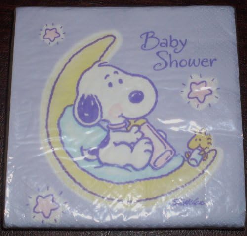 Hallmark Baby Snoopy Pkg 16 Napkins for Baby Shower