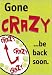 New Creative Gone Crazy Be Back Soon Under Large Banner Flag