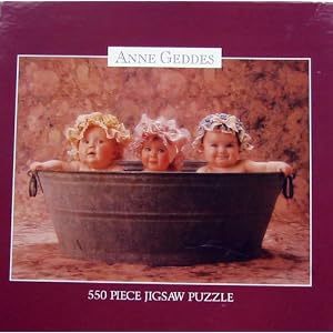 Anne Geddes 550pc. Puzzle-Babies in the Washtub by