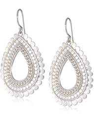 Anna Beck Designs "Lombok" Sterling Silver Chain Open Drop Earrings