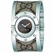 Gucci Womens Ya112425 Twirl Medium Beige And Ebony Gg Plus Bangle Watch from Gucci