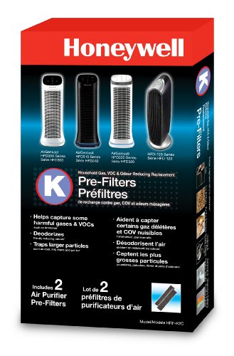 Honeywell Odor and Gas Reducing Pre-Filter - 2 Pack HRF-K2 Honeywell Odor and Gas Reducing Pre-Filter - 2 Pack HRF-K2