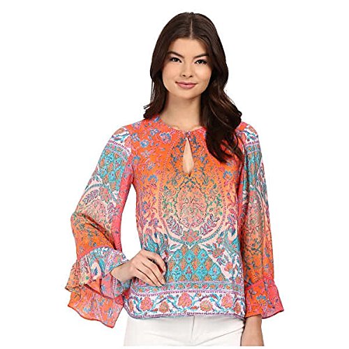 ナネットレポー トップス シャツ Bridget Blouse Coral Mult [並行輸入品]