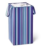 Honey-Can-DoHMP-01134FoldableSquareHamper,StripedDesign