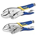 Irwin 80SG Vise Grip 2 Piece 5-Inch and 7-Inch Curved Jaw Soft Grip Plier Set