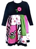 Boutique Patchwork Baby/Toddler/Girls Zebra Dress (long sleeved)