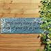 Adeco Decorative Wood Wall Hanging Sign Plaque with Every Rising of The Sun Blue Burgundy Home Decor - 13.8x4.3 Inches
