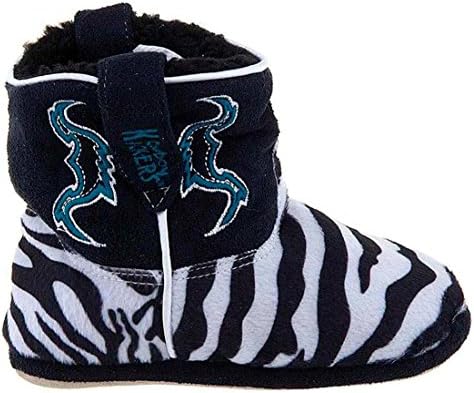 Cowboy Kickers Zebra Print Slippers for Infants, Toddlers, and Girls