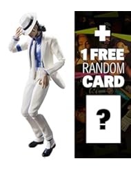 Toy: Michael Jackson Smooth Criminal Version ~5.5" Action Figure: Tamashii Nations S.H. Figuarts Action Figure + 1 FREE Pop Music Trading Card Bundle - Bandai