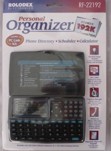Rolodex Electronics Personal Organizer - Phone Directory, Scheduler, Calculator