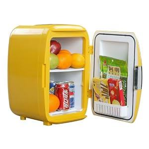 White Fox Xhc-16a 16-liter 056 Cuft Compact Cooler Warmer Mini Refrigerator For Dorm Home Car Office Coming With Dcac Adapter Yellow by CHANGZHOU XINHUA ELECTRONICS CO.,LTD.