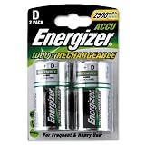 Energizer Battery Rechargeable Advanced Size D 1.2V NiMH 2500mAh HR20 Ref 626149 [Pack 2]