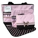 AD Sutton & Sons Pink Ribbon Trim Diaper Bag