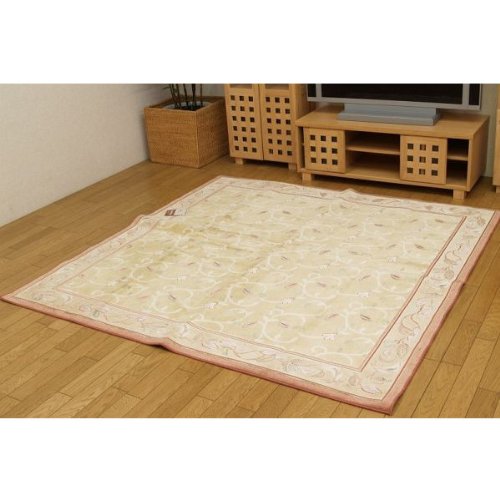 ベルギー製モケット織りカーペット『ユーカ』 サイズ：185×185cm (#4613009) 