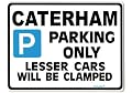 Caterham Car Parking Sign - Gift for Seven Super sprint 7 model owners - Size Large 205 x 270mm