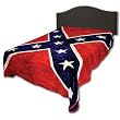 CONFEDERATE/REBEL FLAG Queen Korean Mink Blanket