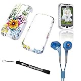 WHITE FLOWER BUTTERFLY Crystal Protective Hard Plastic Graphic Case for T-M ....