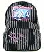 Jonas Brothers Black Pinstripes Stars Backpack Bag
