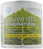 Seventh Generation Bathroom Tissue, 1 Ply, 1000-Count (Pack of 48)