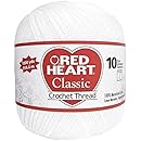 Coats Crochet Red Heart Classic Crochet, Thread Size 10