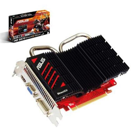Asustek AMD Radeon HD 6670 Grafikkarte (PCI-e, 1GB GDDR3 Speicher, Dual-DVI, HDMI)